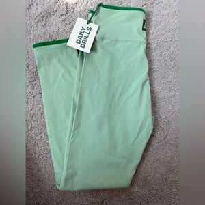Daily Drills Go Drills! Matcha Green Leggings *Sold out*